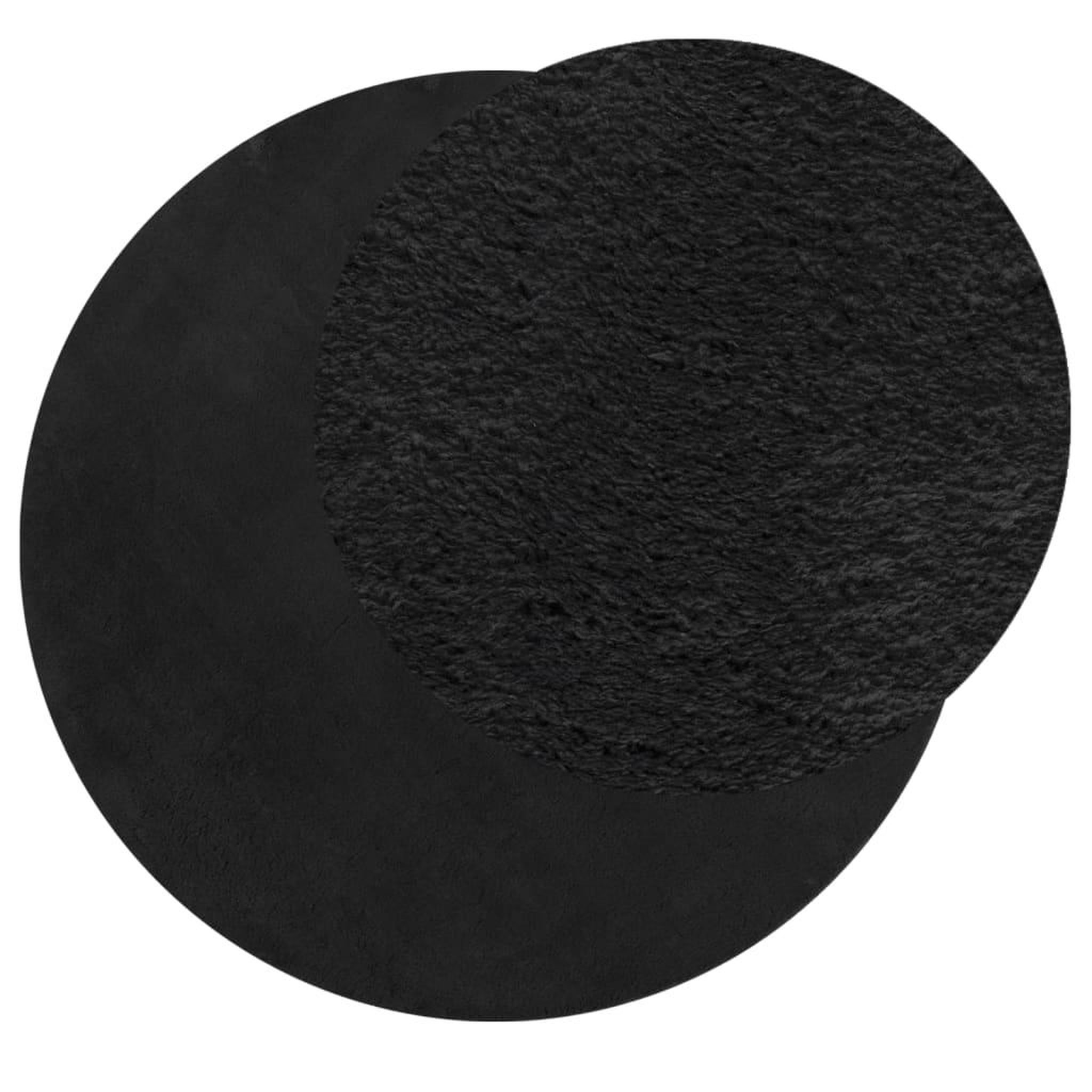 Voir la diapositive 3 : VIDAXL Tapis HUARTE a poils courts doux et lavable noir Ø 80 cm
