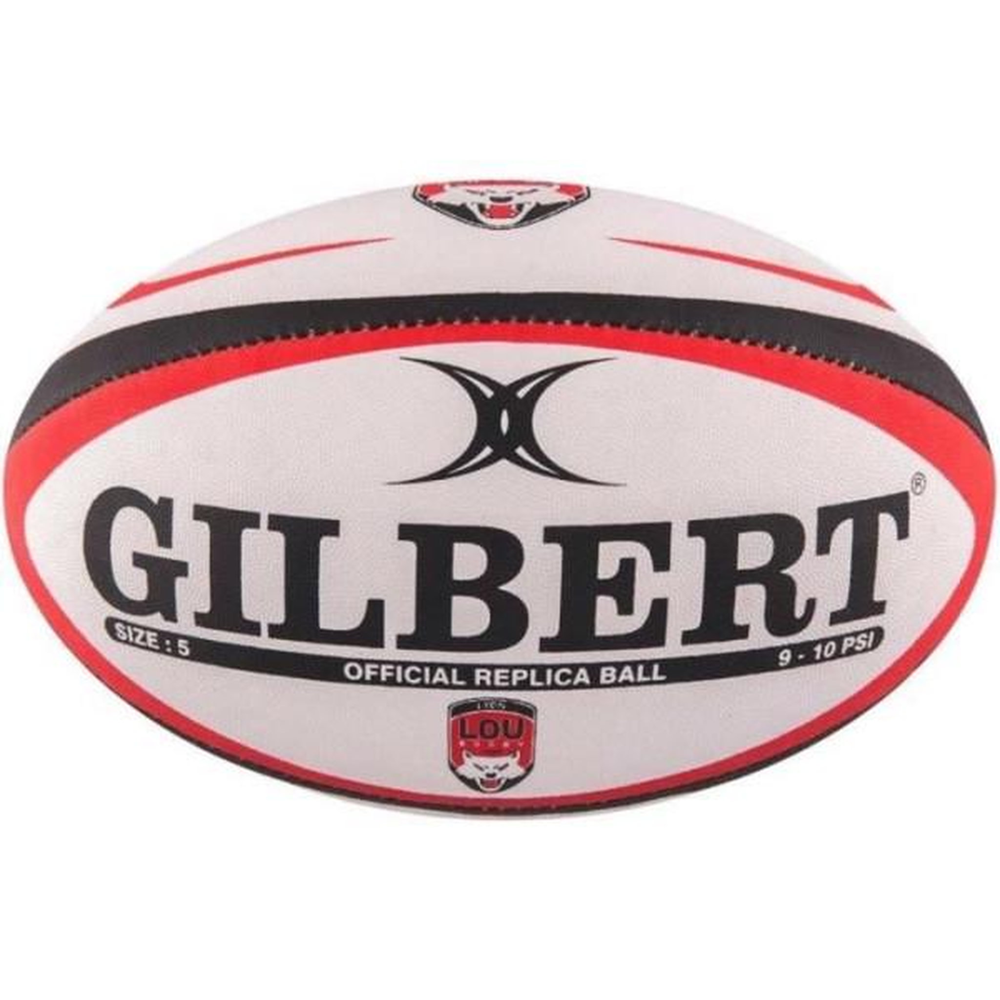 Voir la diapositive 2 : GILBERT GILBERT Ballon de rugby REPLICA - Lyon - Taille 5