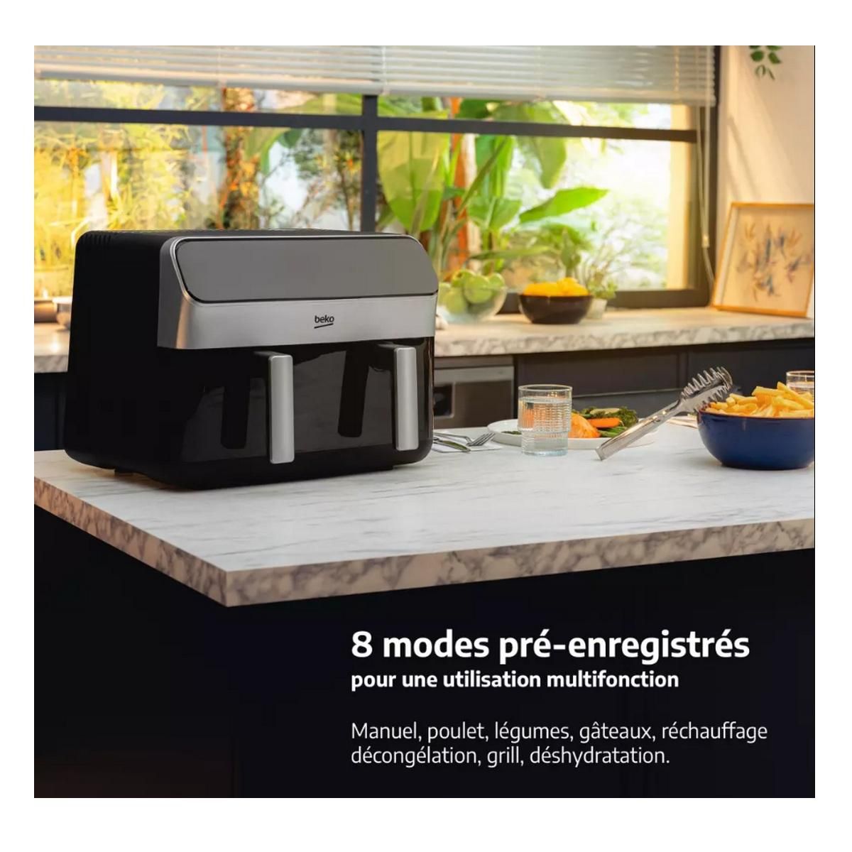 Beko Friteuse sans huile 9,5l 2400w noir - FRL6488