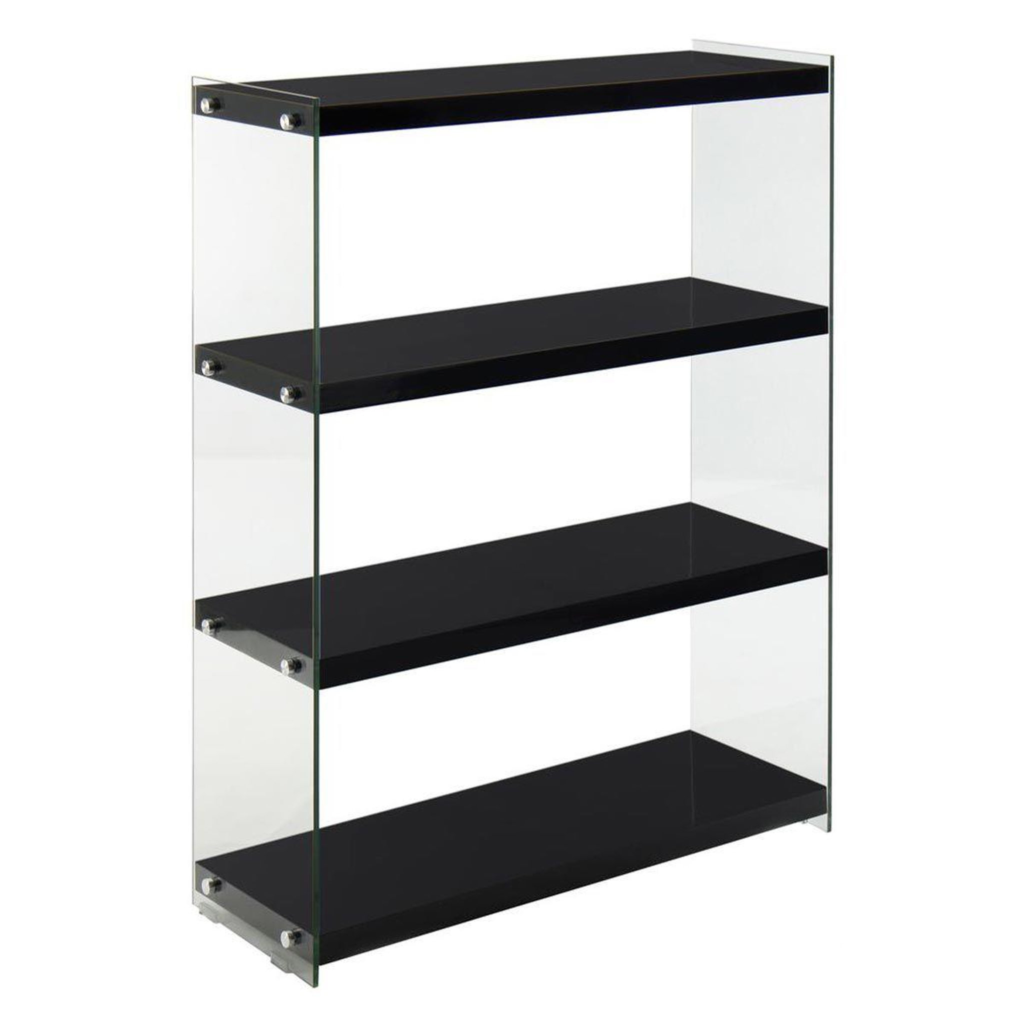 Paris Prix Étagère 4 Niveaux  Elementary  113cm Noir Brillant