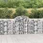 Voir la diapositive 1 : VIDAXL Paniers a gabions arques 40 pcs 200x50x100/120 cm fer galvanise
