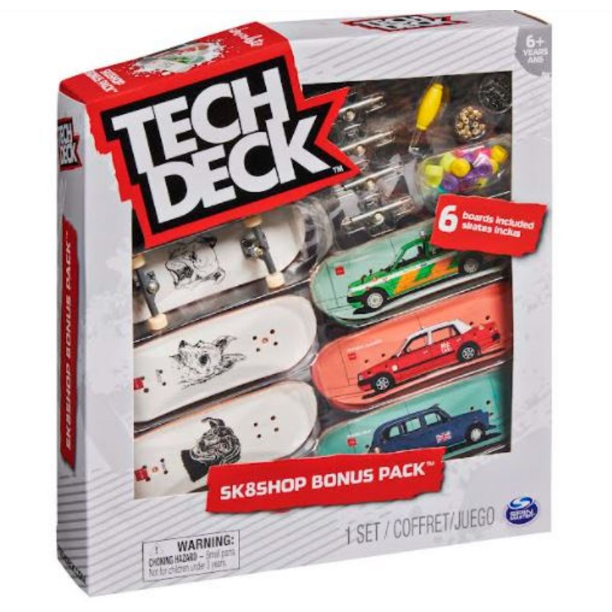 SPIN MASTER Miniature - Skate Shop bonus pack Tech deck Animal / Voiture