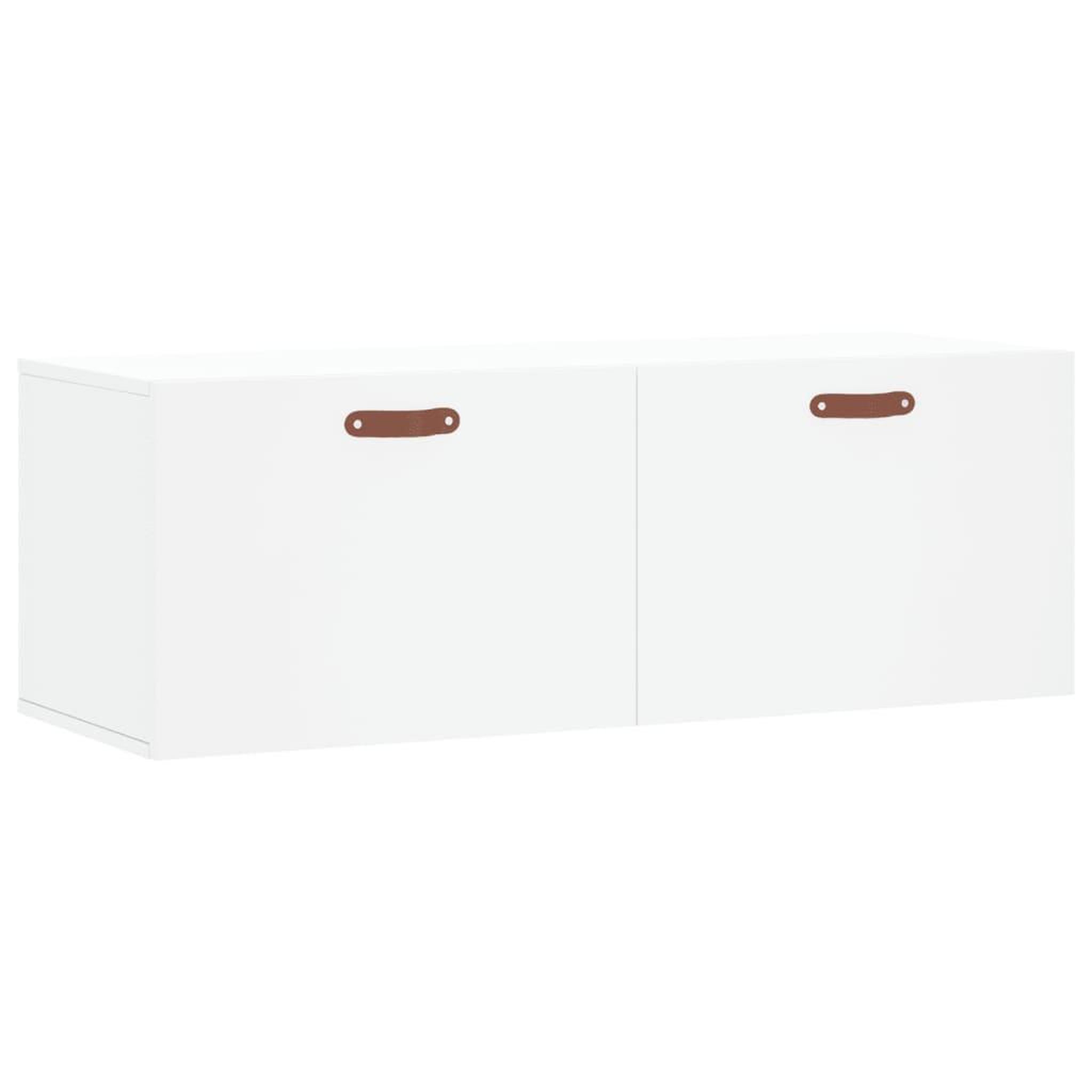 Voir la diapositive 2 : VIDAXL Armoire murale blanc 100x36,5x35 cm bois d'ingenierie