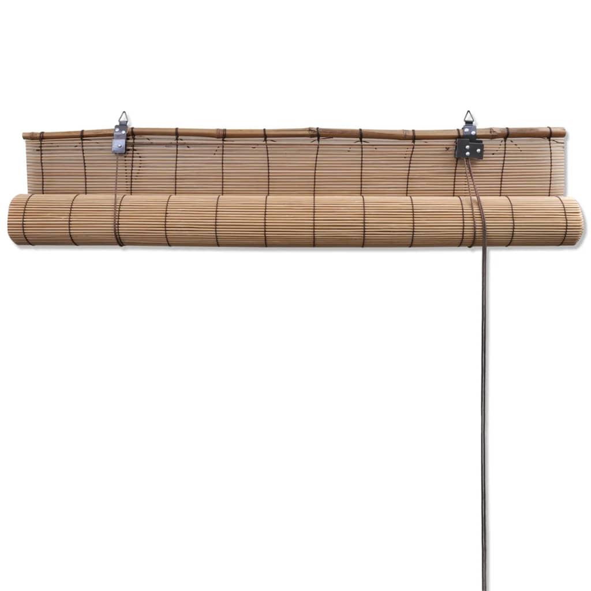Voir la diapositive 4 : VIDAXL Stores roulants en bambou 2 pcs 100x160 cm marron