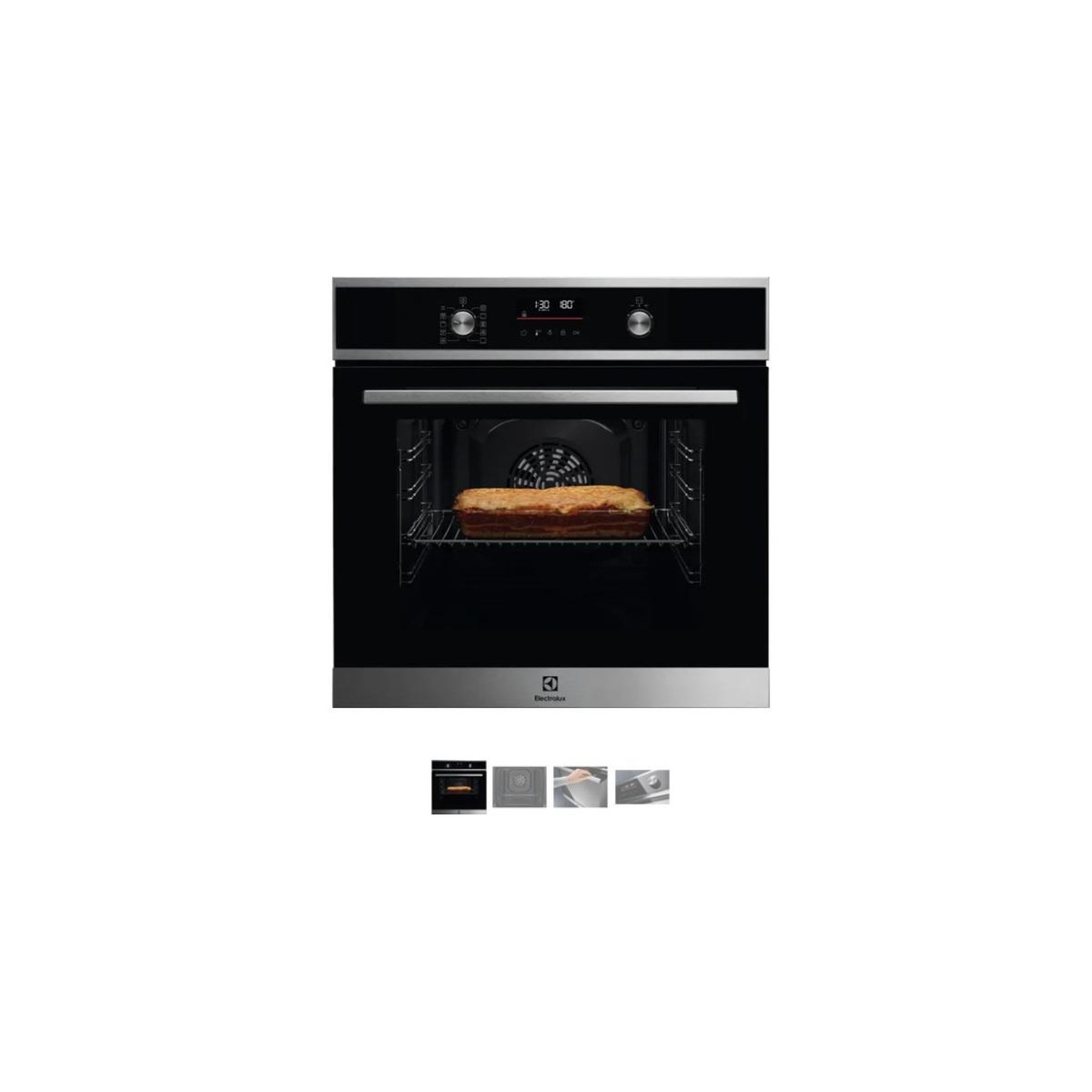 ELECTROLUX Four intégrable multifonction 65l 60cm inox - eof6p66bx
