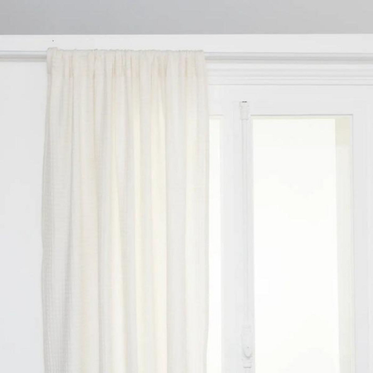 ATMOSPHERA Rideau Nid d'Abeille  Widdy  130x260cm Blanc