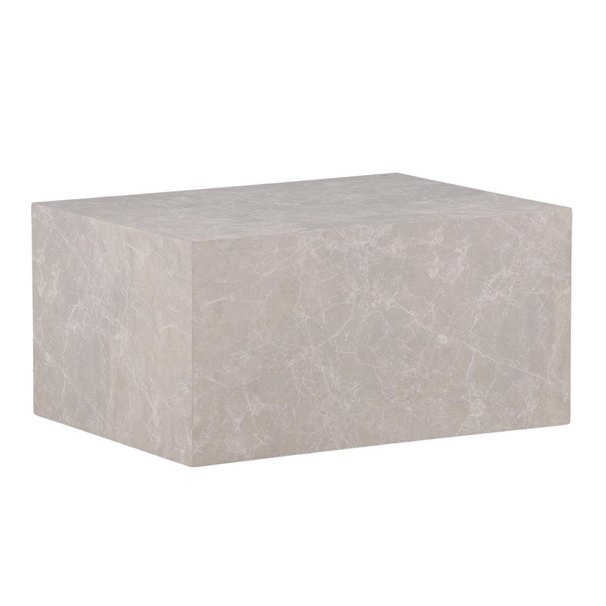 Paris Prix Table basse imitation marbre  york  80cm beige