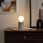 Voir la diapositive 3 : Paris Prix Lampe LED en Céramique  Cocooning  18cm Taupe