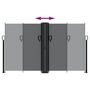 Voir la diapositive 5 : VIDAXL Auvent lateral retractable noir 140x1200 cm