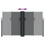 Voir la diapositive 5 : VIDAXL Auvent lateral retractable noir 140x1200 cm