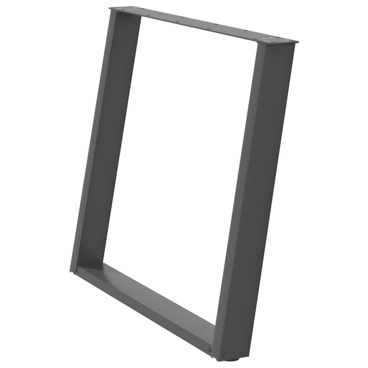 VIDAXL Pieds de table a manger forme de U 2 pcs 100x(72-73) cm acier