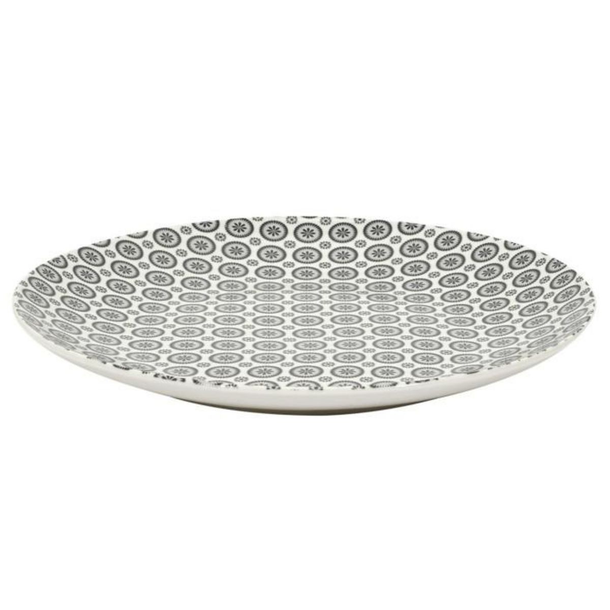 Paris Prix Lot de 6 Assiettes Plates  Cottage  25cm Gris