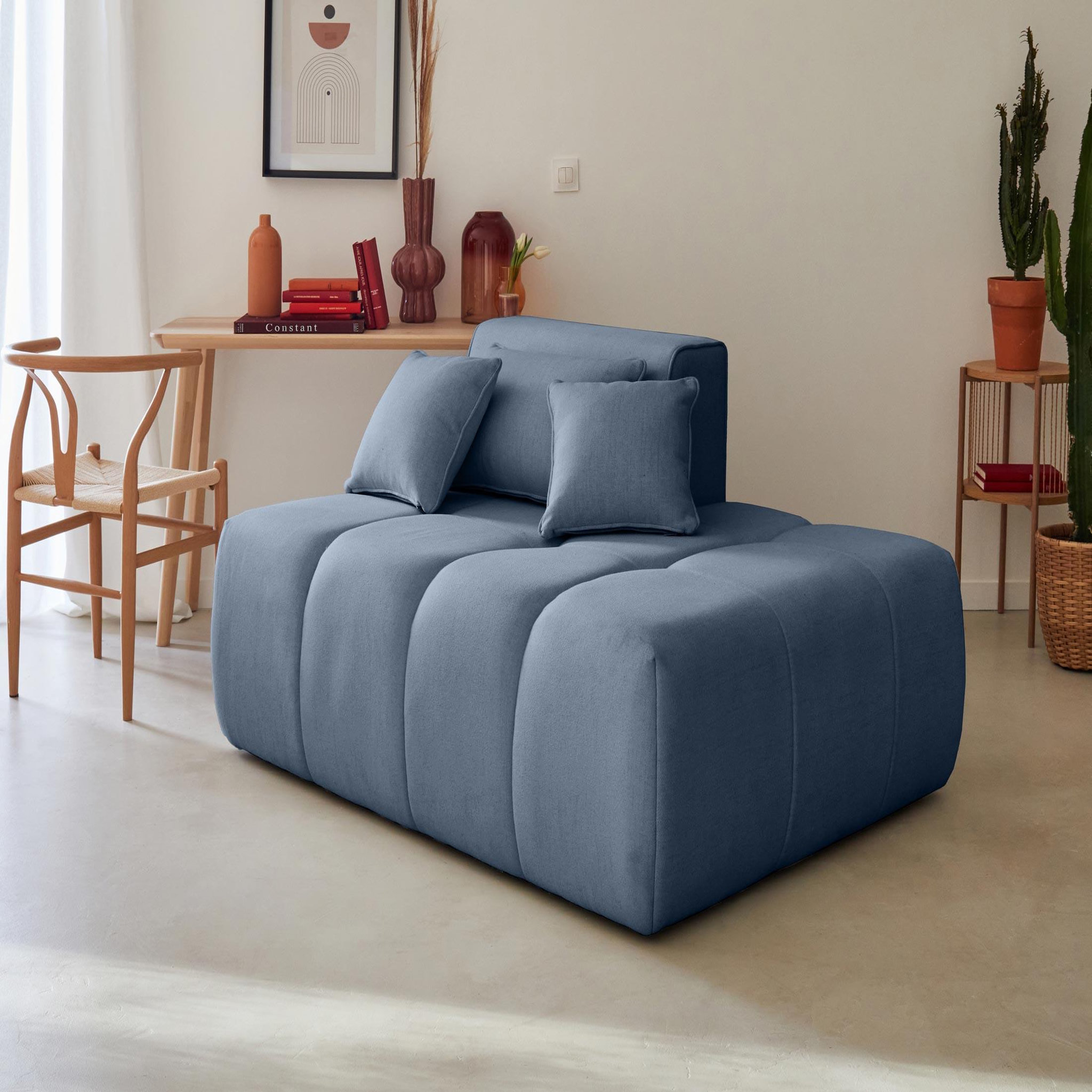 Voir la diapositive 5 : LISA DESIGN Caracas - canapé modulable d'angle gauche - 4 places - en tissu