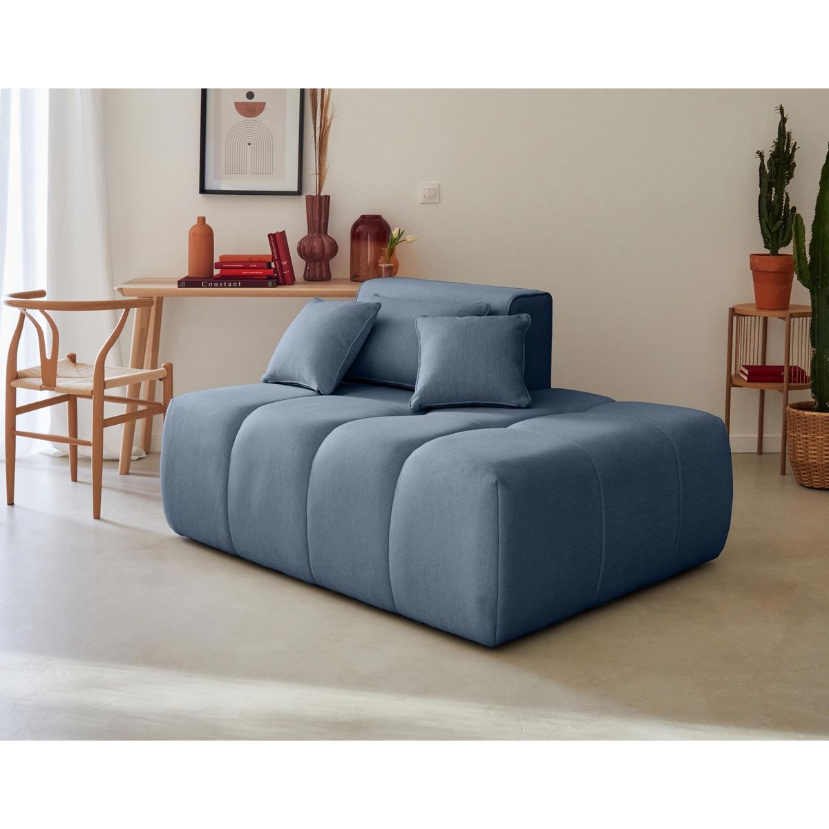 LISA DESIGN Caracas - canapé modulable d'angle gauche - 4 places - en tissu