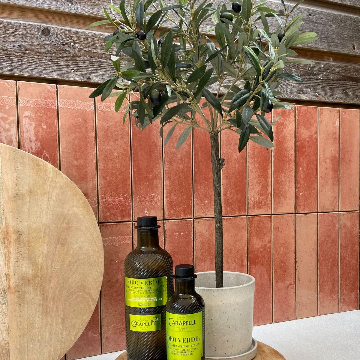 PLANT IN A BOX Olivier artificiel - Hauteur 65cm