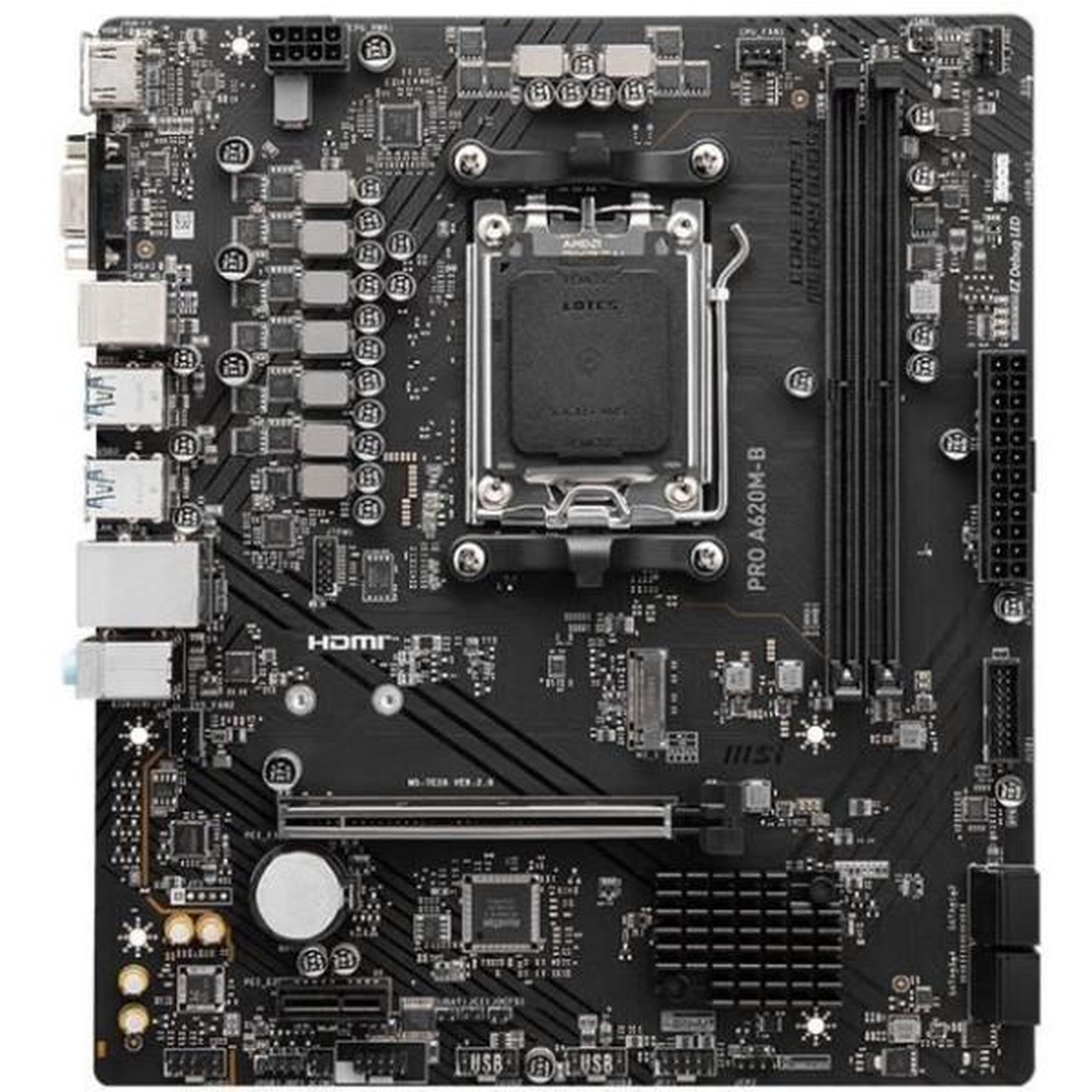 Voir la diapositive 2 : MSI Carte mere - MSI - PRO A620M-B Emplacement AM5 micro ATX