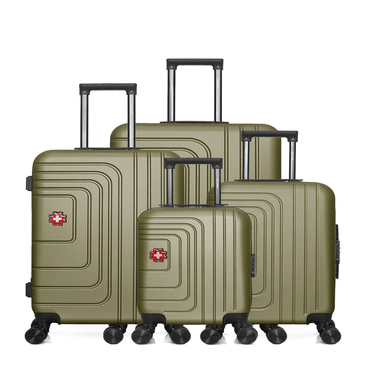 SWISS KOPPER SWISS KOPPER - Lot de 4 - Valises grand format, weekend, cabine, cabine XXS RUTI