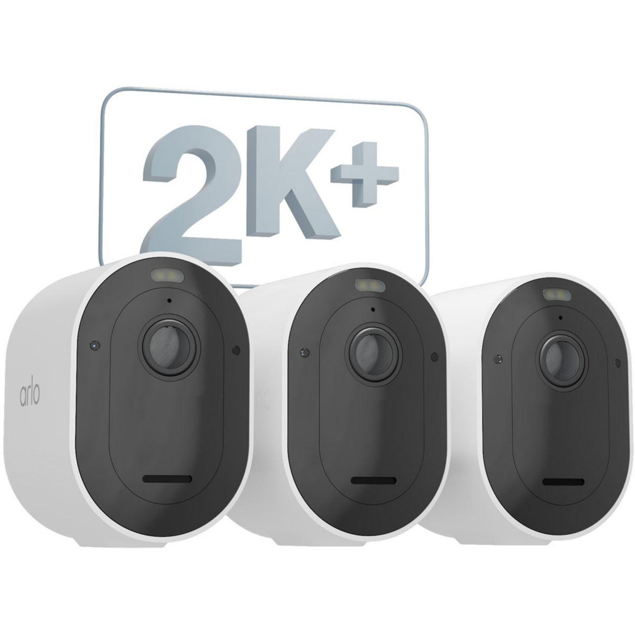 Voir la diapositive 2 : ARLO Caméra de surveillance 3 caméras Pro 5 2K+ Spotlight