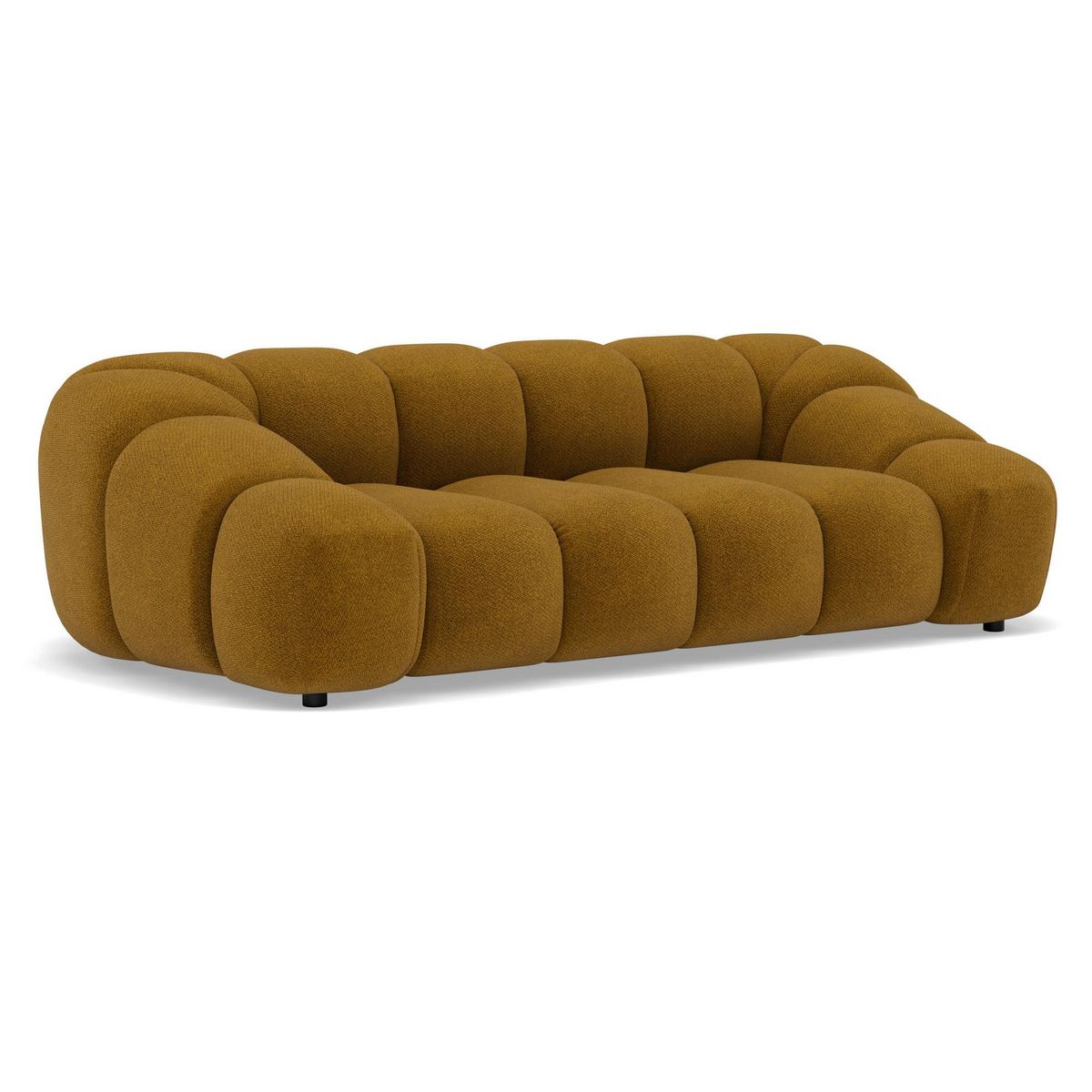 LISA DESIGN Ava - canapé 3 places en velours texturé