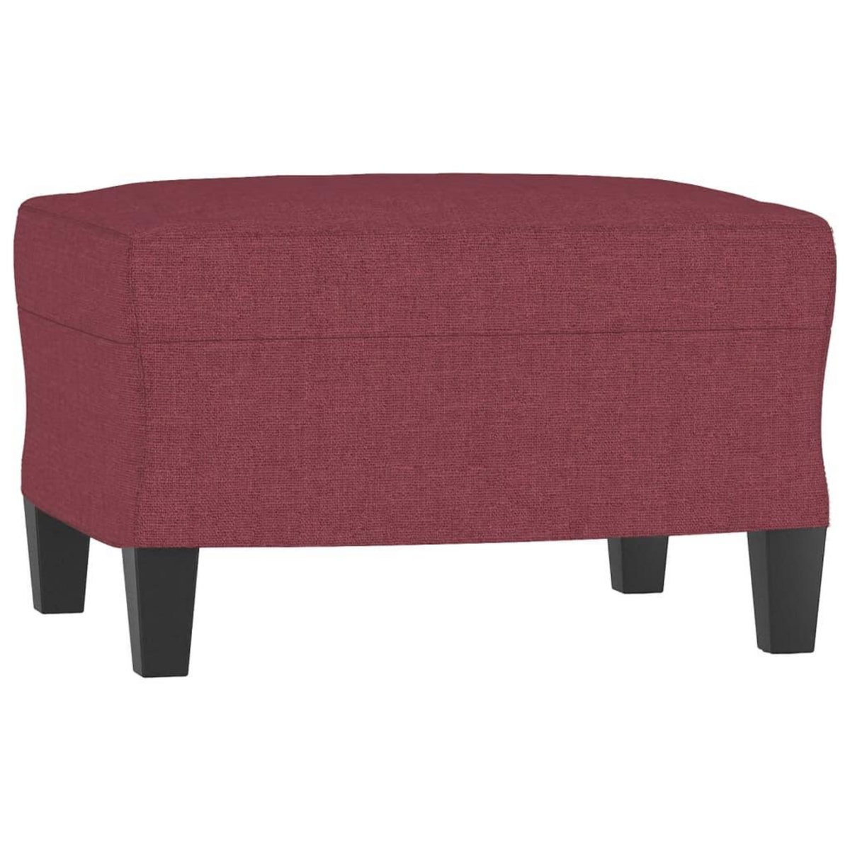 VIDAXL Ensemble de canapes 3 pcs avec coussins Rouge bordeaux Tissu