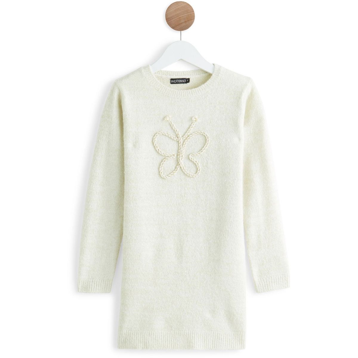 IN EXTENSO Robe pull tricot fille