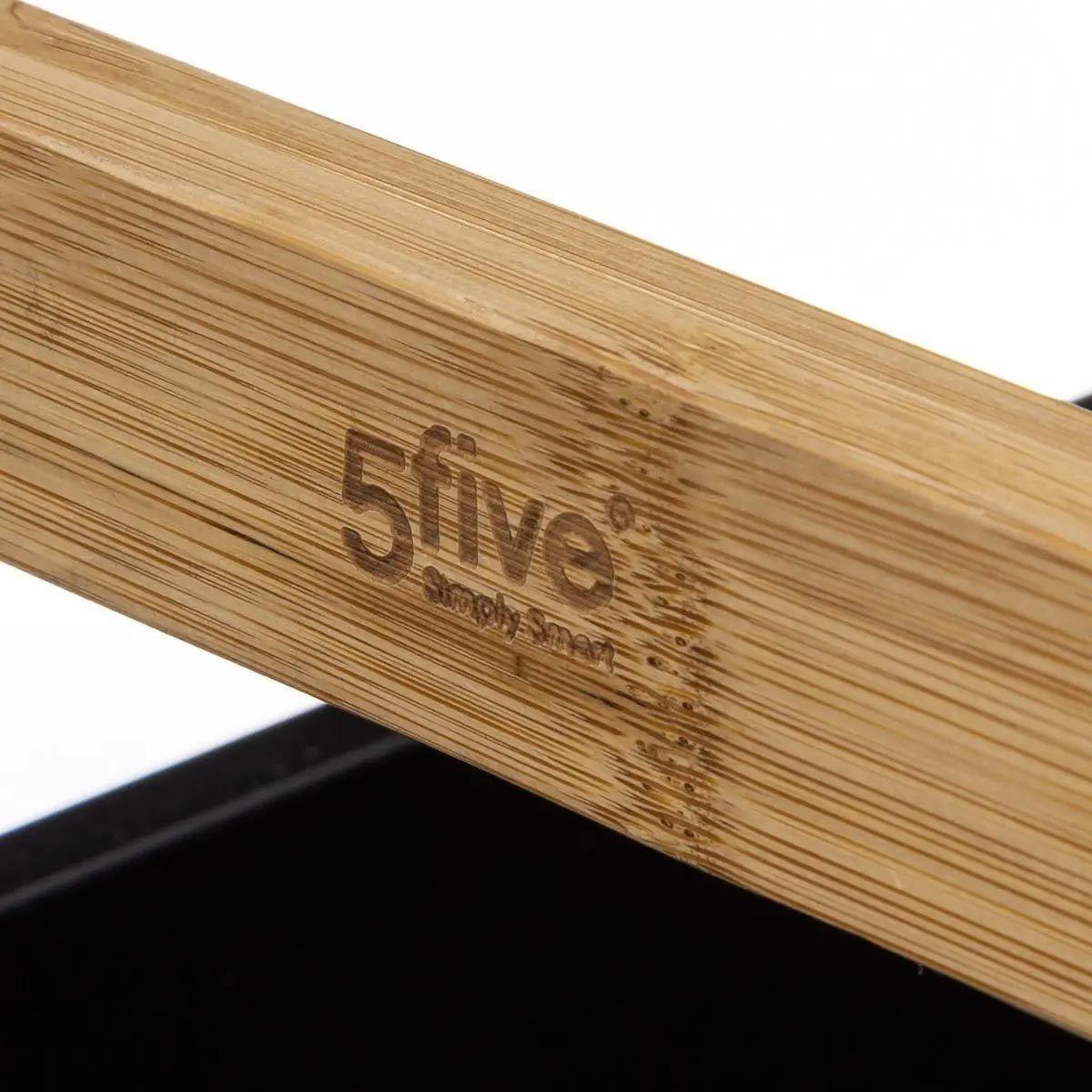 Voir la diapositive 2 : FIVE Desserte 3 niveaux en bambou  natureo  80cm noir