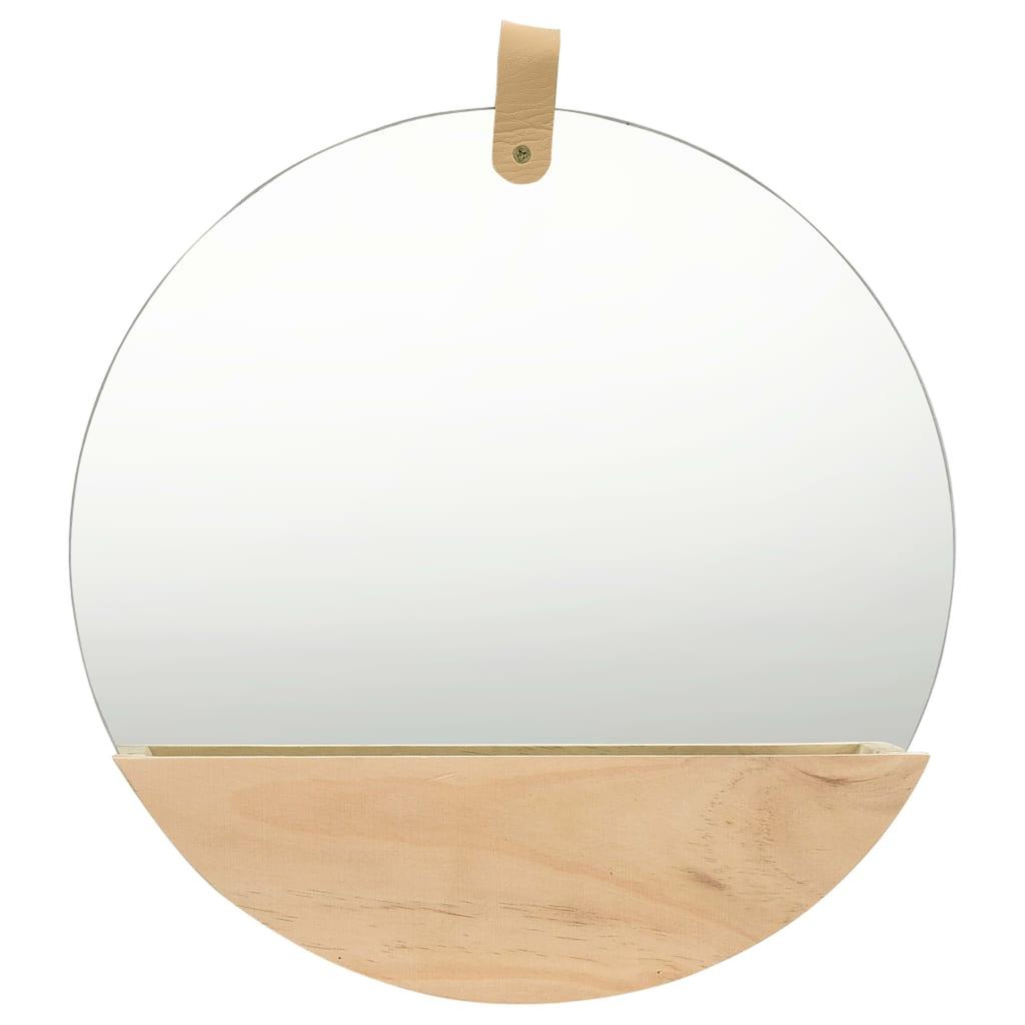 VIDAXL 322801 Wall Mirror Solid Pinewood 35 cm