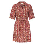 JACQUELINE DE YONG Robe Terracotta/Écru Femme JDY Life 2/4. Coloris disponibles : Orange
