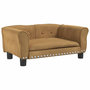 Voir la diapositive 2 : VIDAXL Lit pour chien marron 70x45x30 cm velours