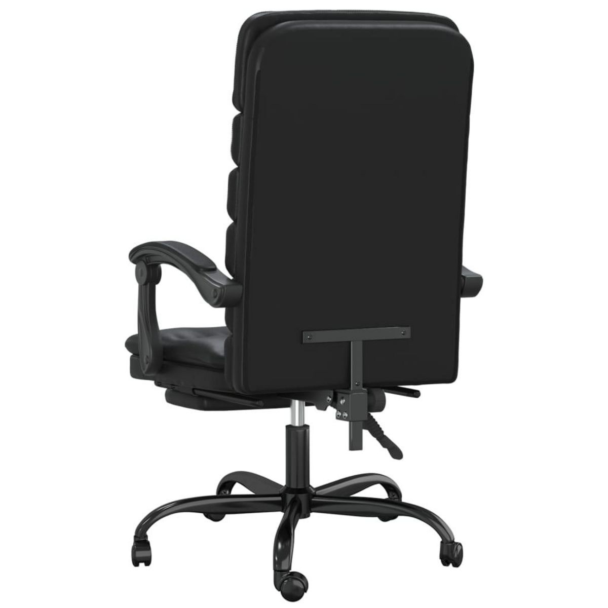 VIDAXL Fauteuil de massage inclinable de bureau Noir Similicuir