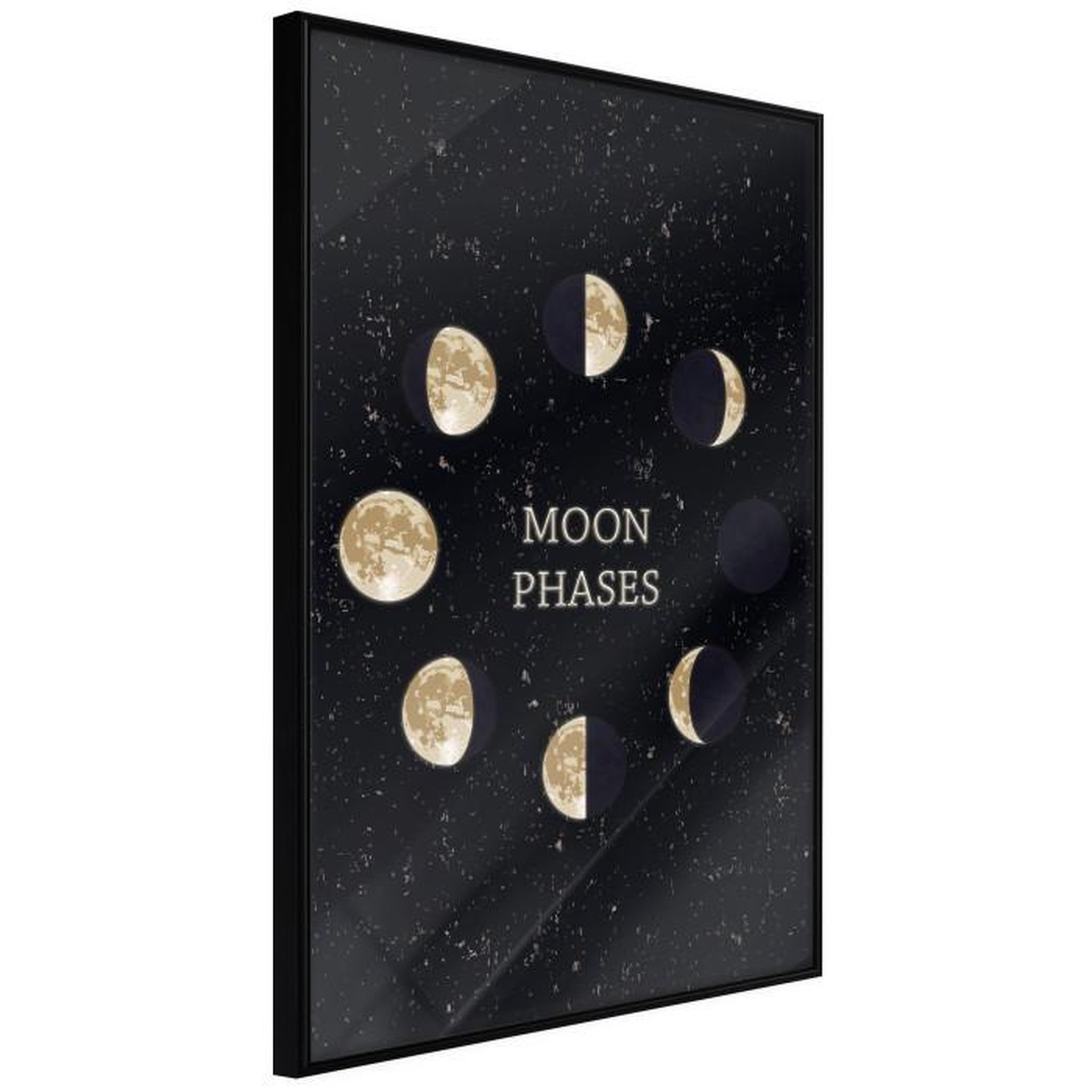 Paris Prix Affiche Murale Encadrée  In the Rhythm of the Moon. Coloris disponibles : Noir, Jaune