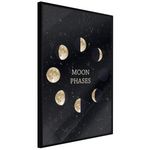 Paris Prix Affiche Murale Encadrée  In the Rhythm of the Moon. Coloris disponibles : Noir, Jaune