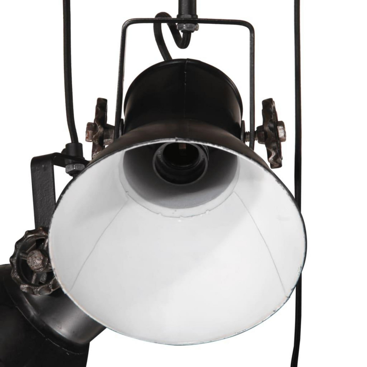 VIDAXL Lampe suspendue 25 W noir 30x30x100 cm E27