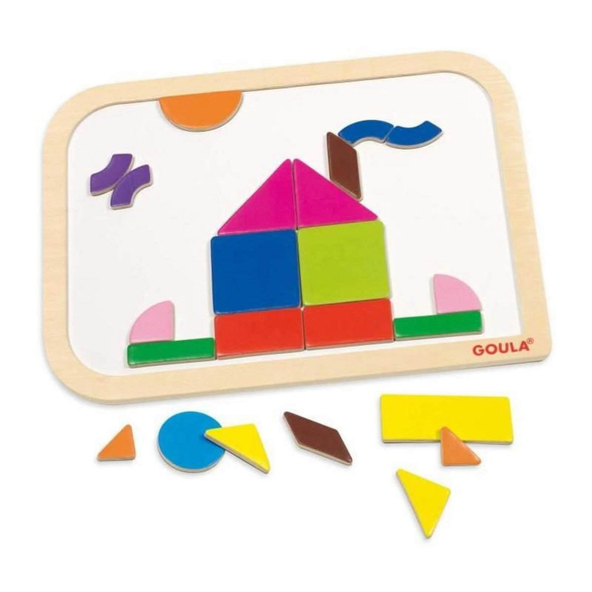 Goula Coffret de formes magnétiques Goula multicolore