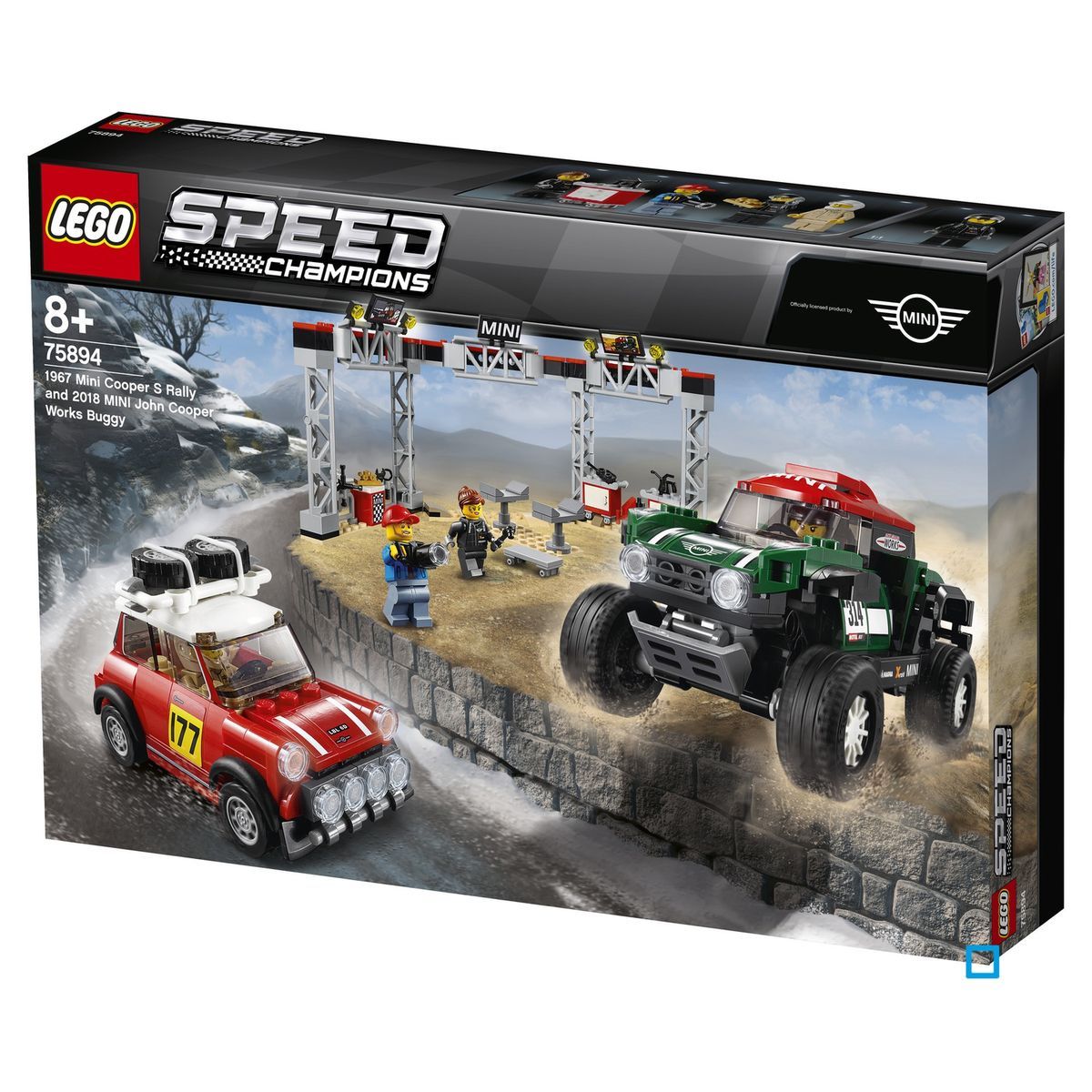 LEGO Speed Champions 75894 - Mini Cooper S Rally 1967 et Mini John Cooper Works Buggy
