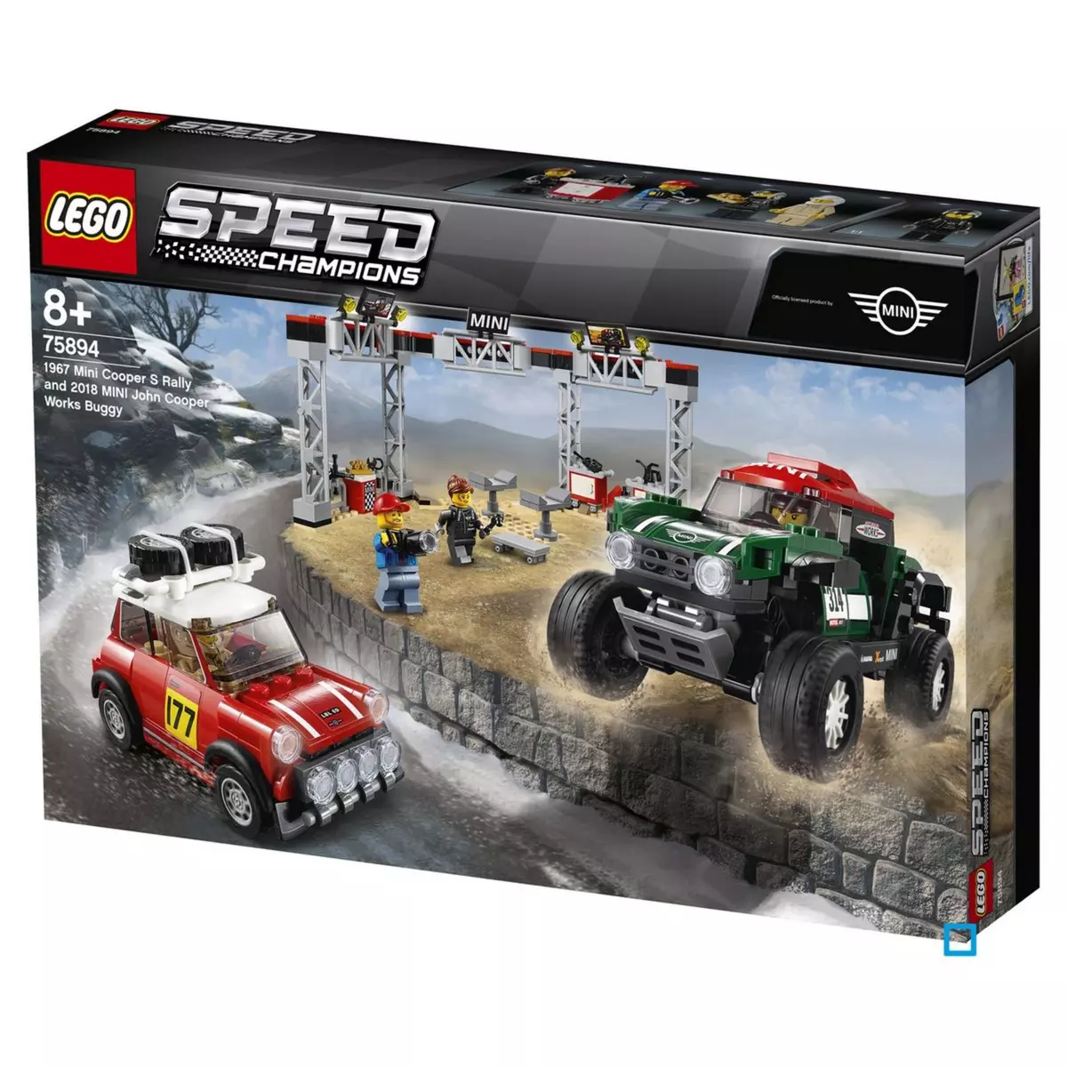 LEGO Speed Champions 75894 - Mini Cooper S Rally 1967 et Mini John Cooper Works Buggy