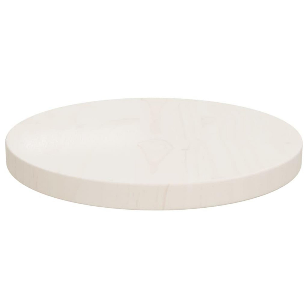 VIDAXL Dessus de table Blanc Ø30x2,5 cm Bois de pin massif