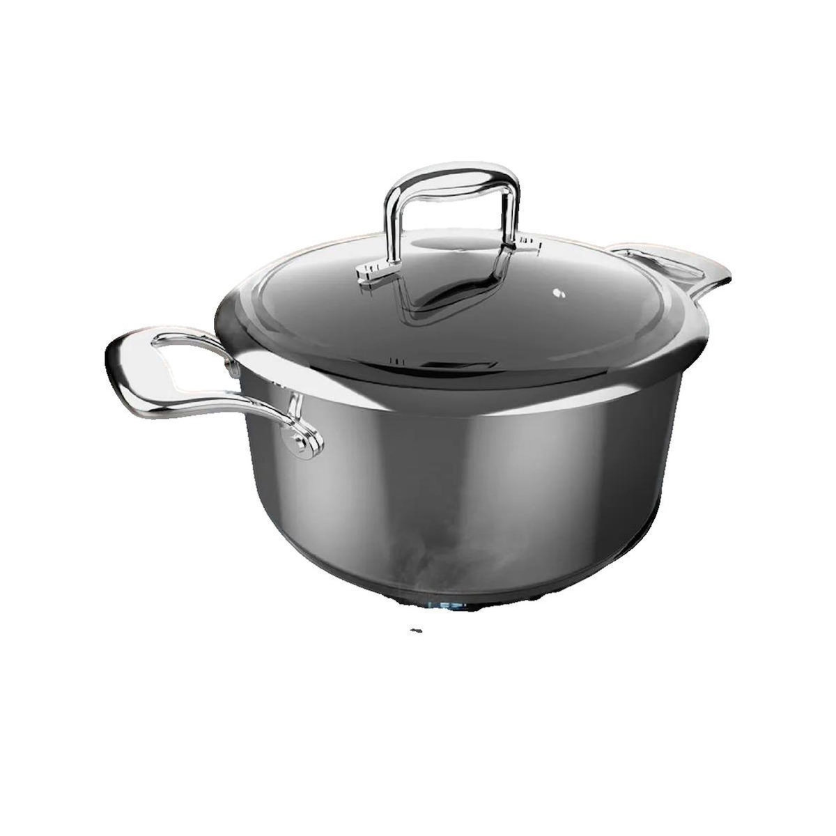 CECOTEC Casserole Cecotec Élégante en acier inoxydable 18/10 avec revêtement antiadhésif