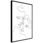 Paris Prix Affiche Murale Encadrée  Soulmates. Coloris disponibles : Jaune, Noir