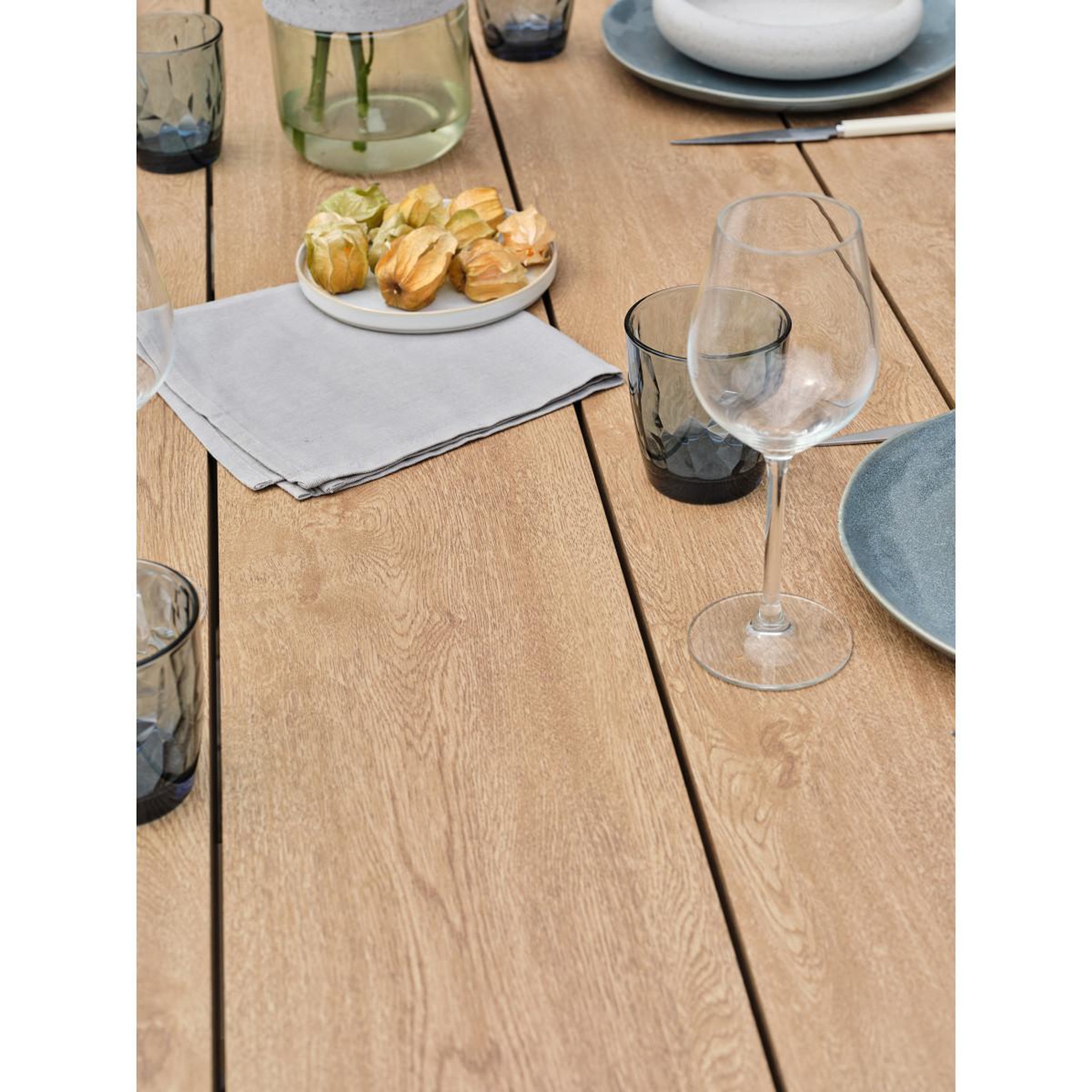 Voir la diapositive 6 : Paris Prix Ensemble Table de Jardin & 6 Fauteuils  Kelia & Gambi  220cm Anthracite
