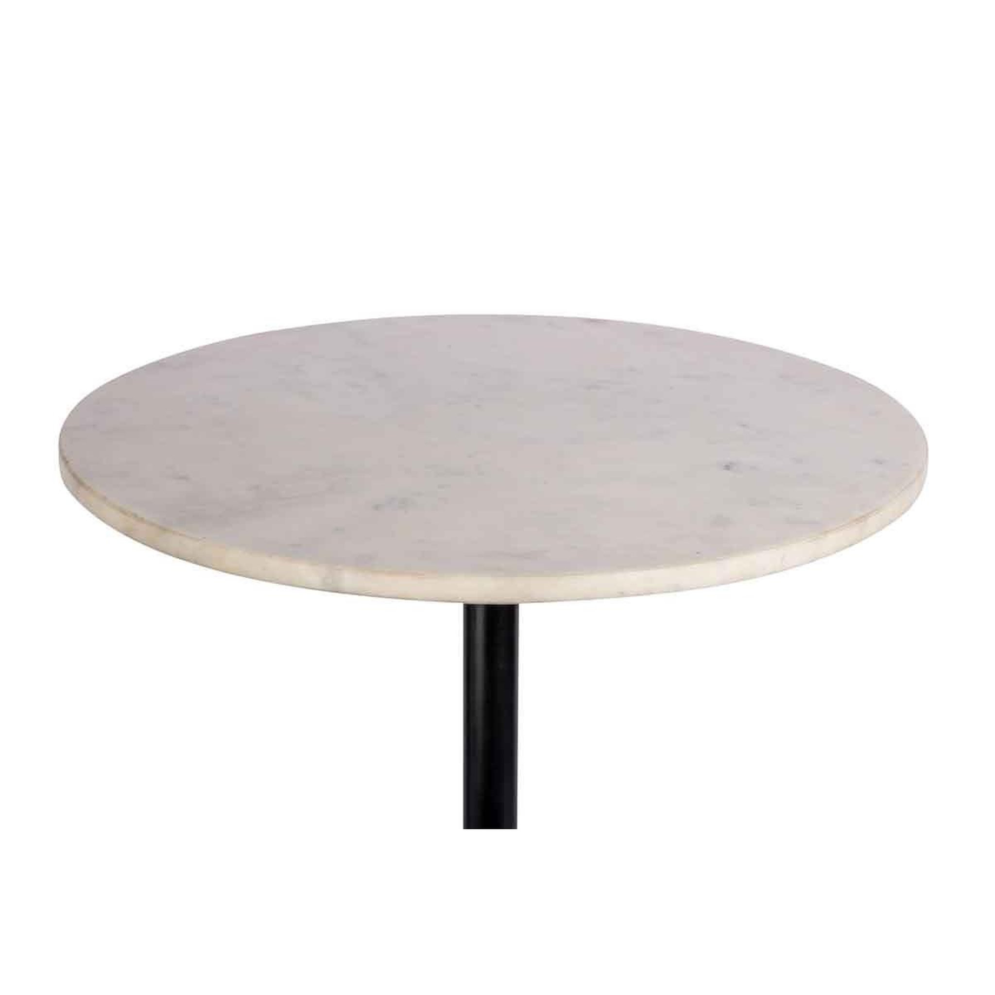 Voir la diapositive 2 : Paris Prix Table d'appoint en marbre  gordon  48cm blanc