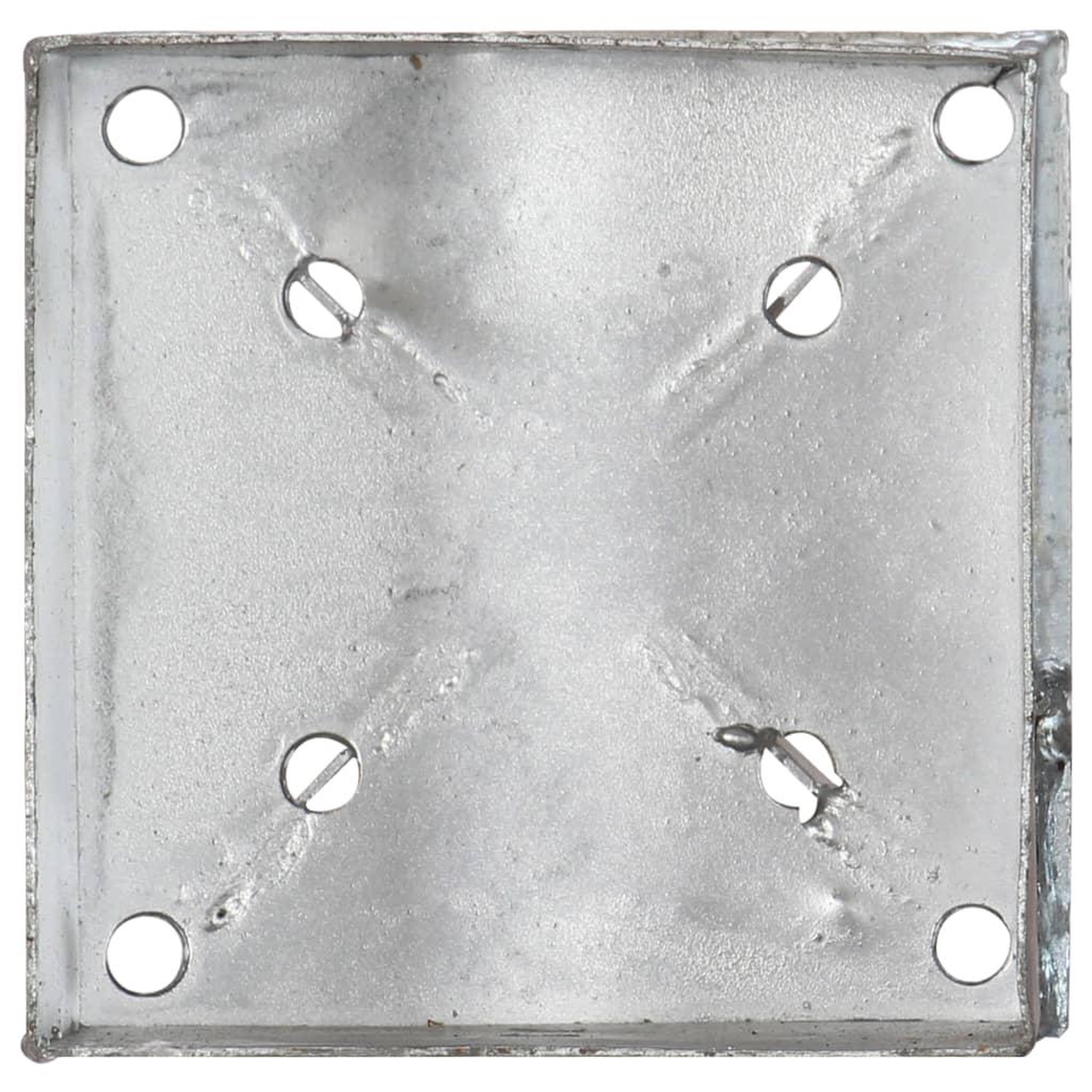 Voir la diapositive 5 : VIDAXL Piquets au sol 6 pcs Argente 14x14x91 cm Acier galvanise