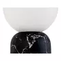 Leitmotiv Lampe à poser design boule Gala effet marbré - H. 32 cm - Noir