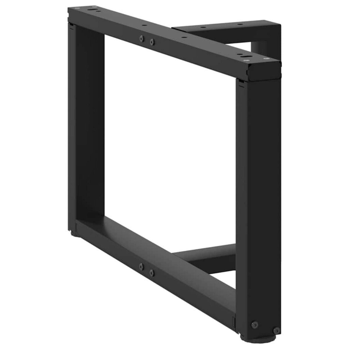 VIDAXL Pieds de table basse forme de T 2pcs noir 70x25x(42-43)cm acier