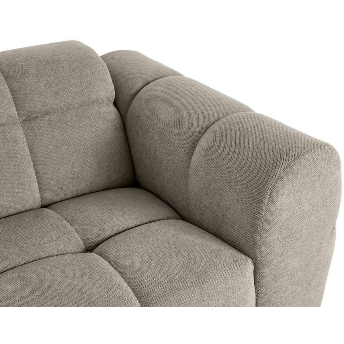 LISA DESIGN Ray - canapé droit 2 places en tissu texturé