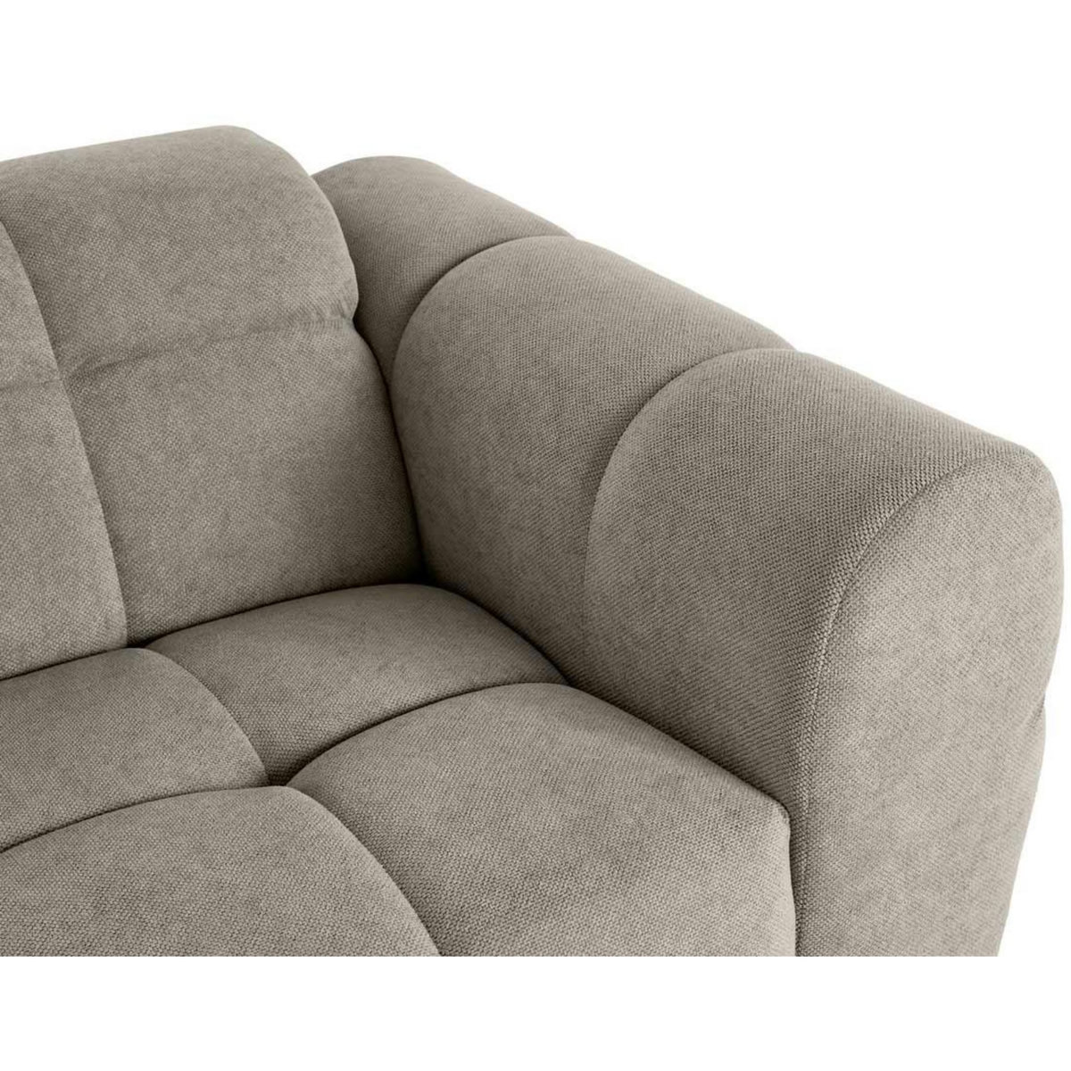 LISA DESIGN Ray - canapé droit 2 places en tissu texturé