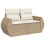 Voir la diapositive 5 : VIDAXL Salon de jardin avec coussins 8 pcs beige resine tressee