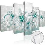 Paris Prix Tableau sur Verre Acrylique  Sapphire Lilies. Coloris disponibles : Multicolore