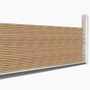 Voir la diapositive 1 : ID MARKET Brise vue occultant 1,5 x 10 M effet claustra en bois 160 gr/m²