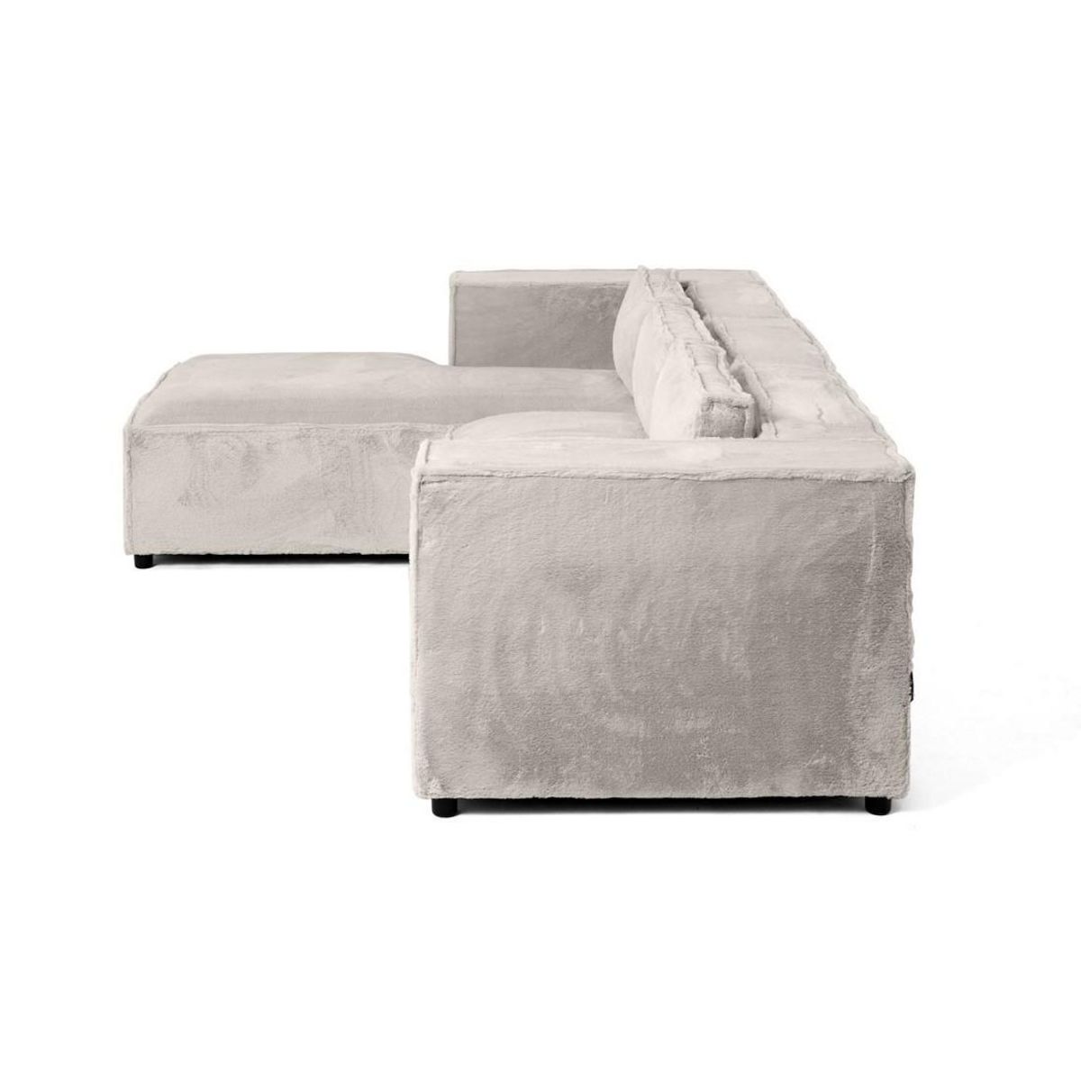 LISA DESIGN Stella - canapé d'angle gauche - 4 places - en fausse fourrure